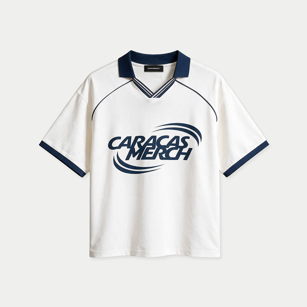 Caracas Merch White Jersey Boxy