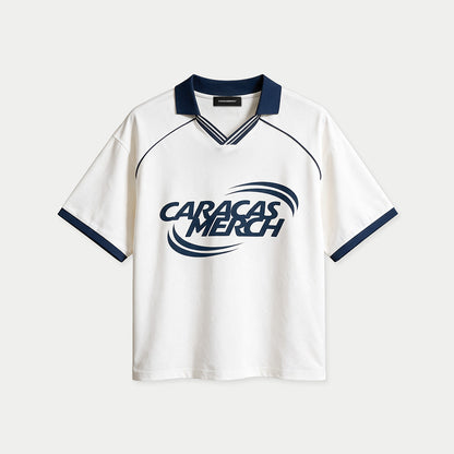 Caracas Merch White Jersey Boxy